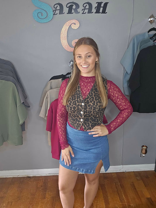 Leopard Vest