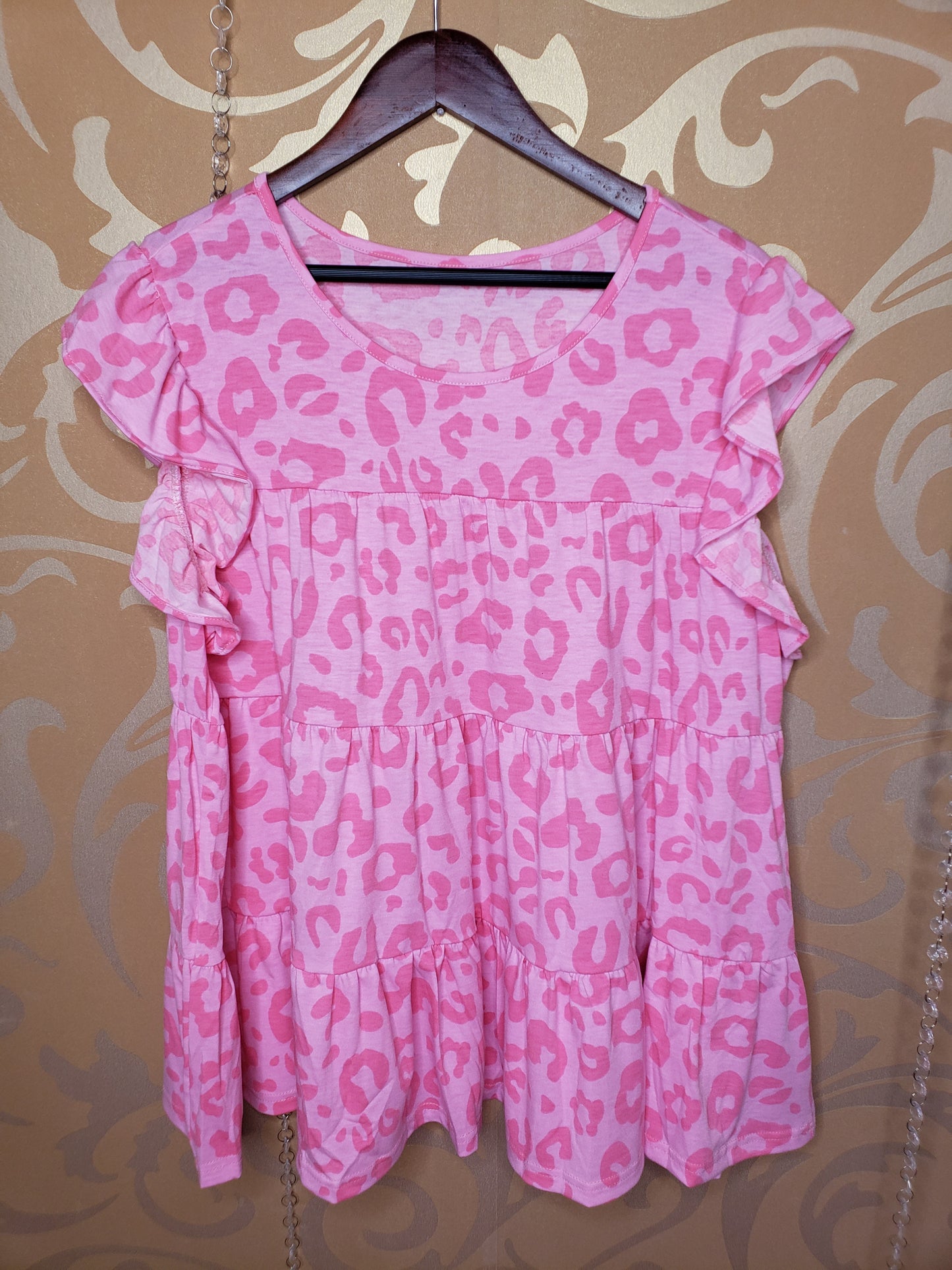 Leopard Flutter Tier Top