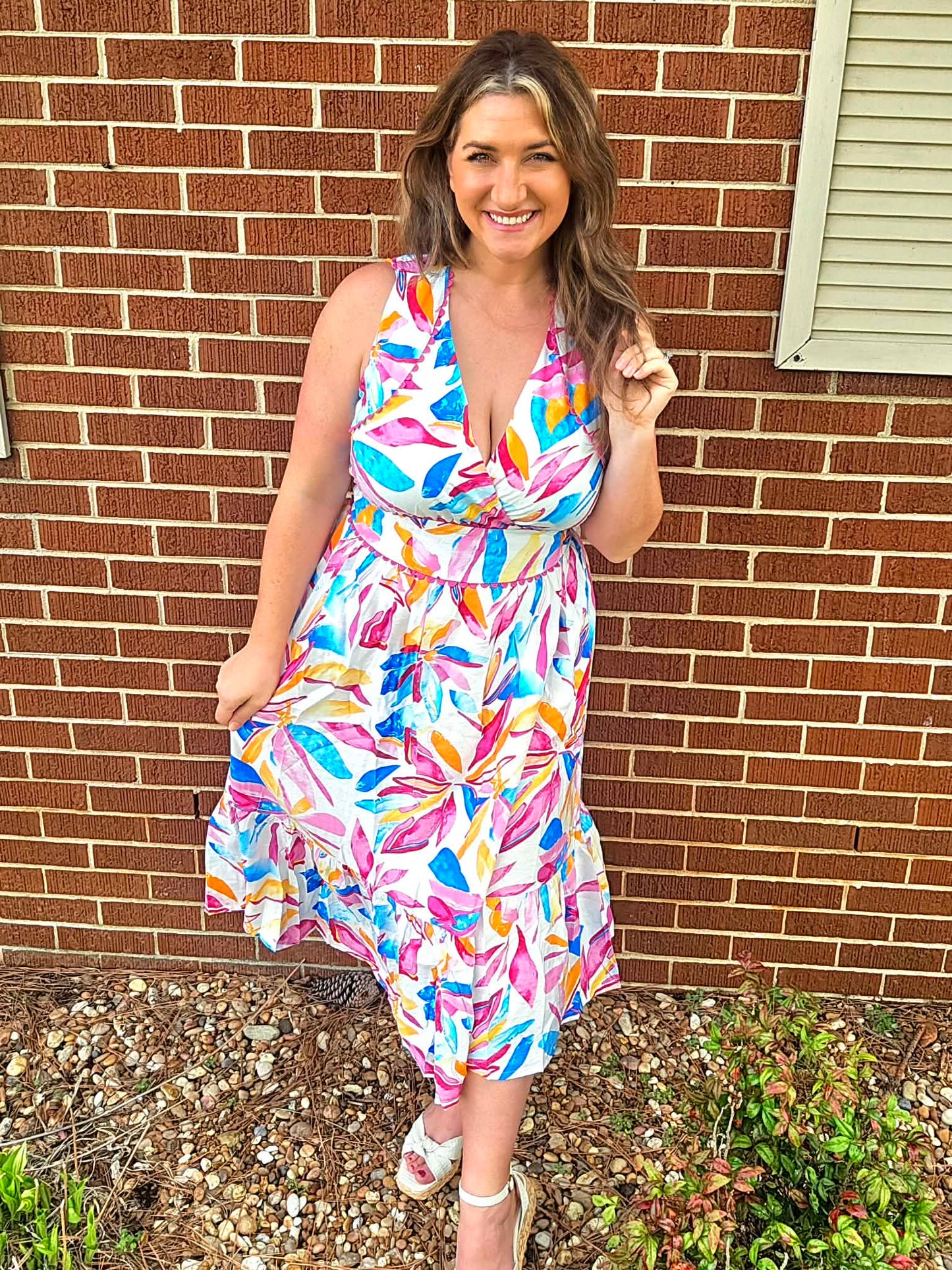 Floral Wrap Dress