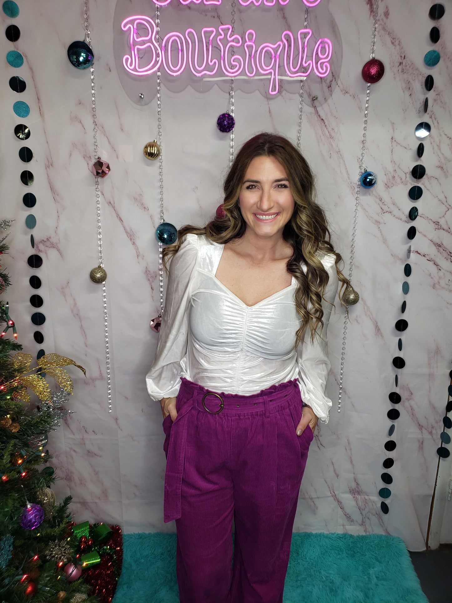 Sweetheart Velour Top