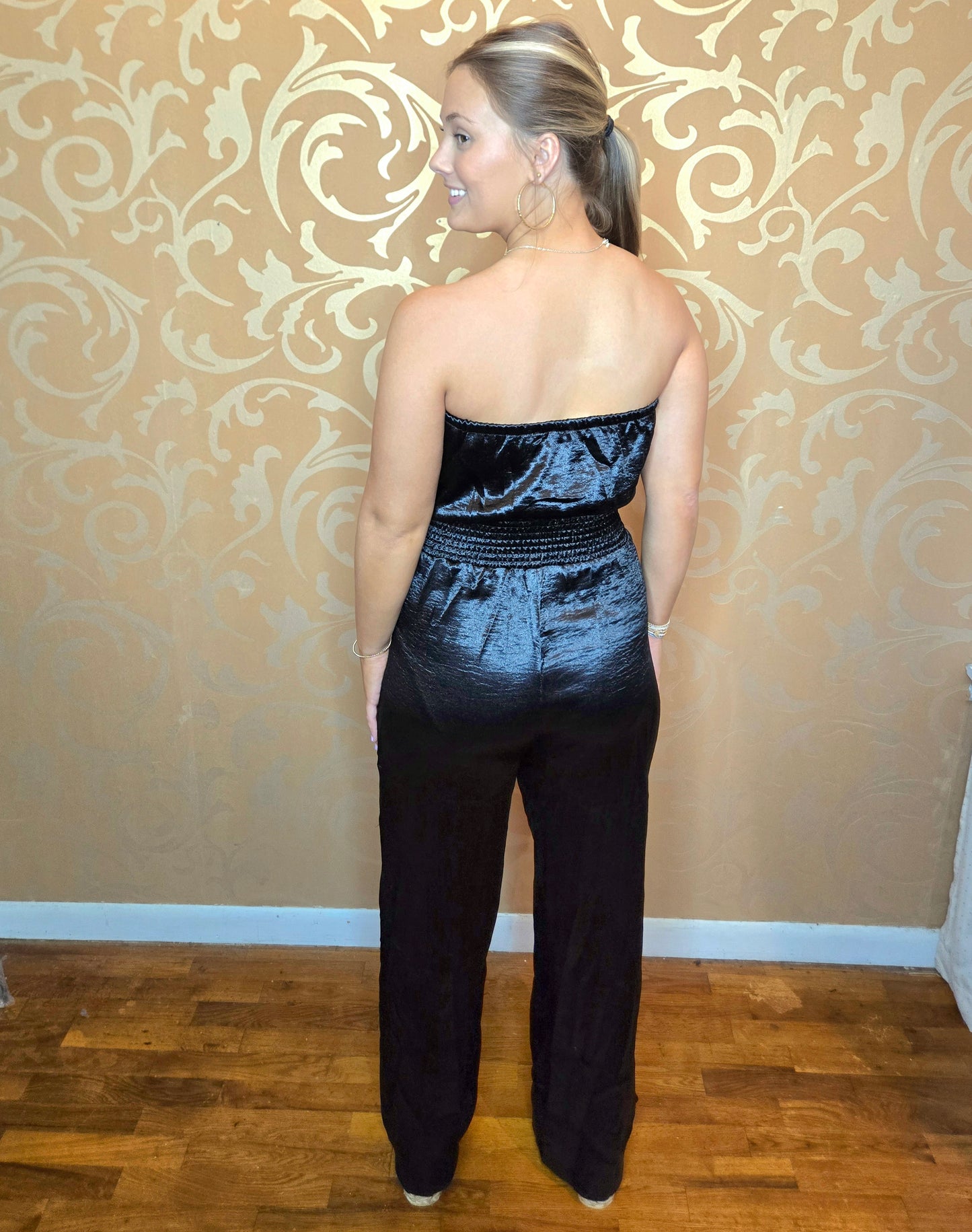 Midnight Satin Jumpsuit