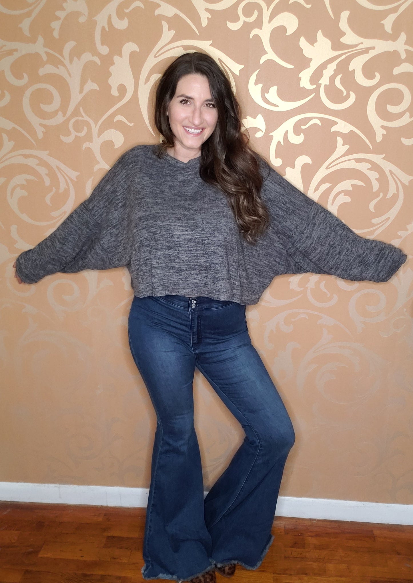 "Blow You Away" in Heather Ash Top