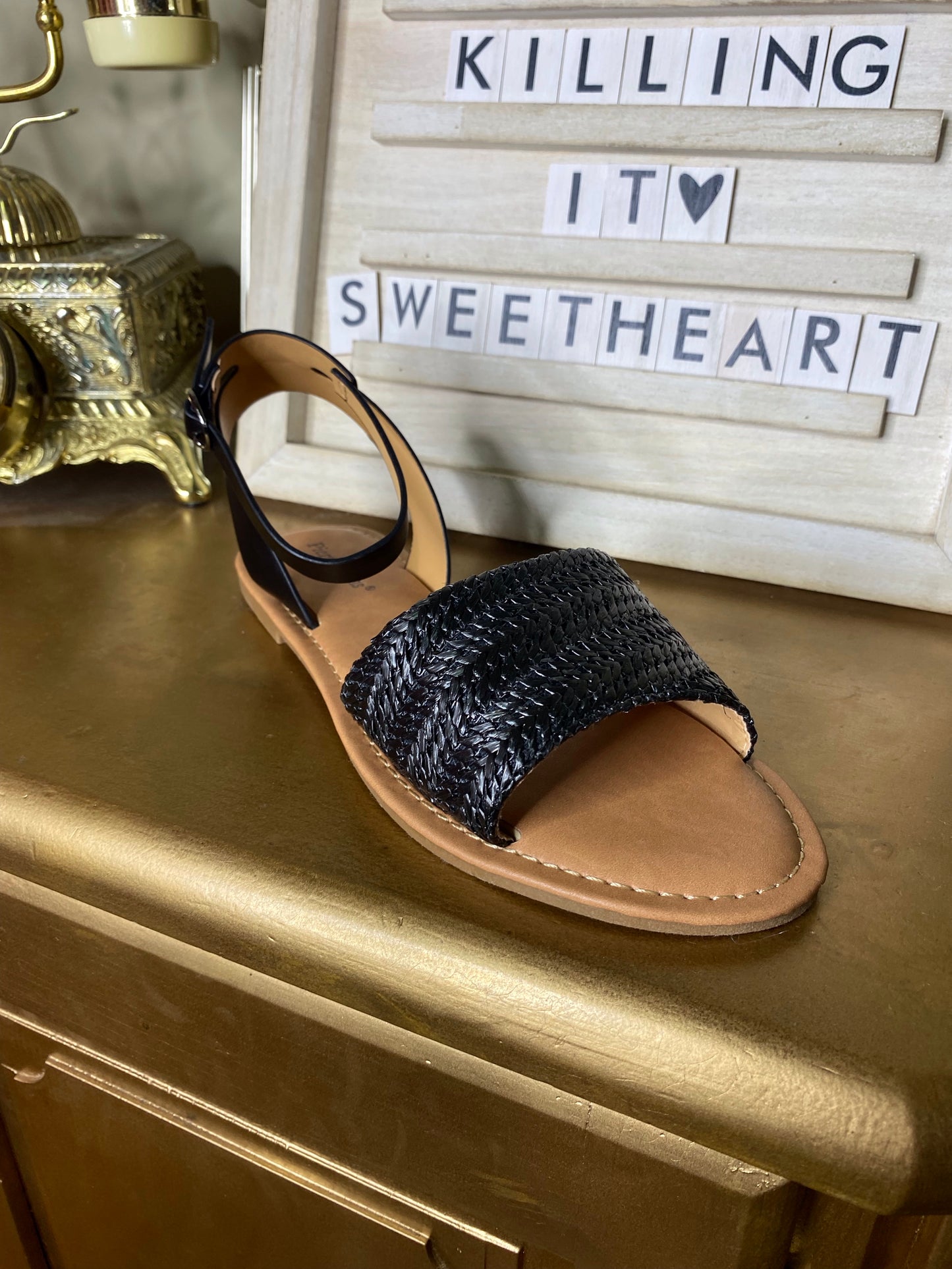 Azul-26 Black Combo Sandals