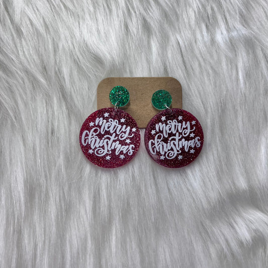Merry Christmas Sparkle Earrings