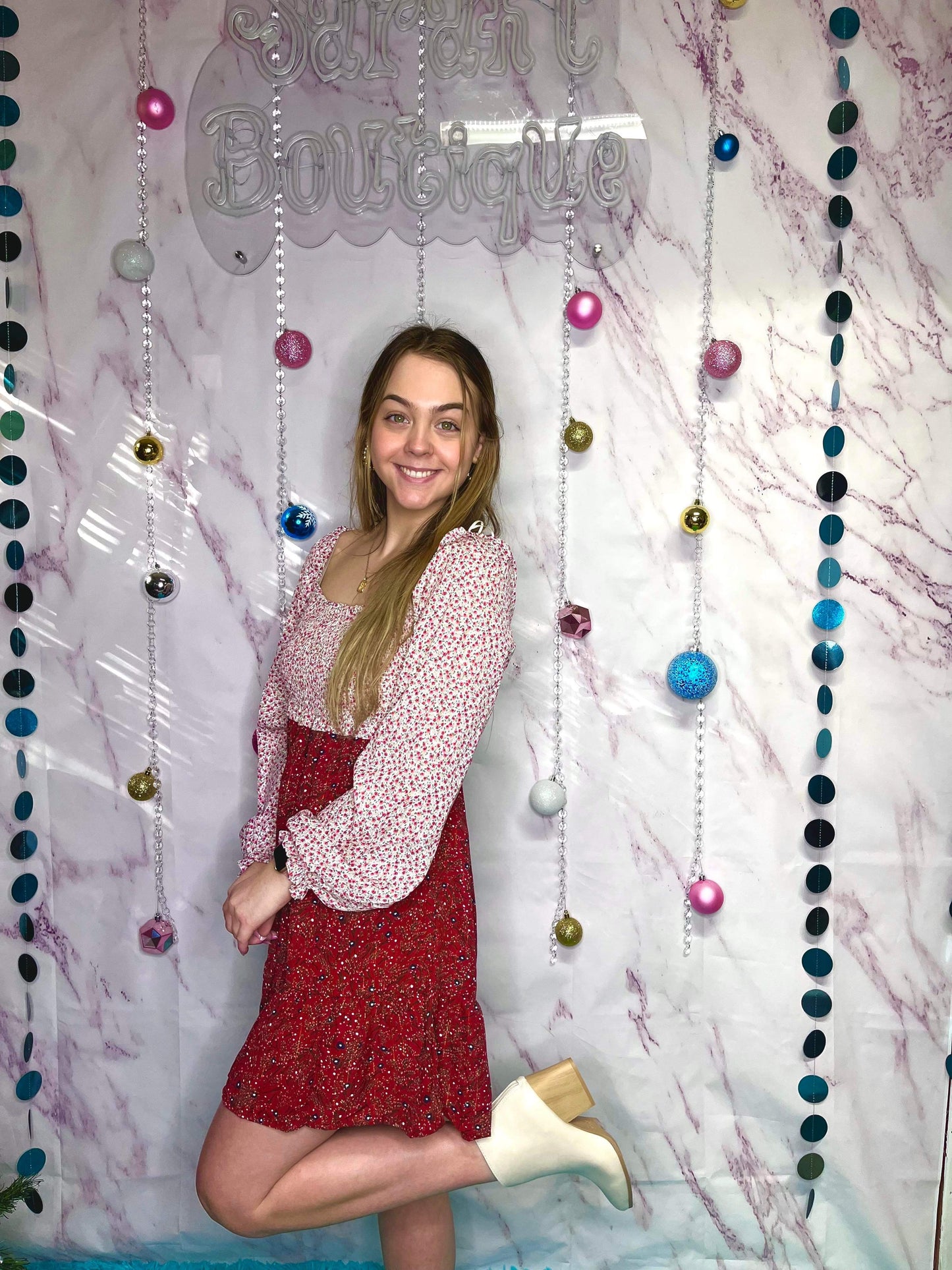 Floral Smocked Top Dress