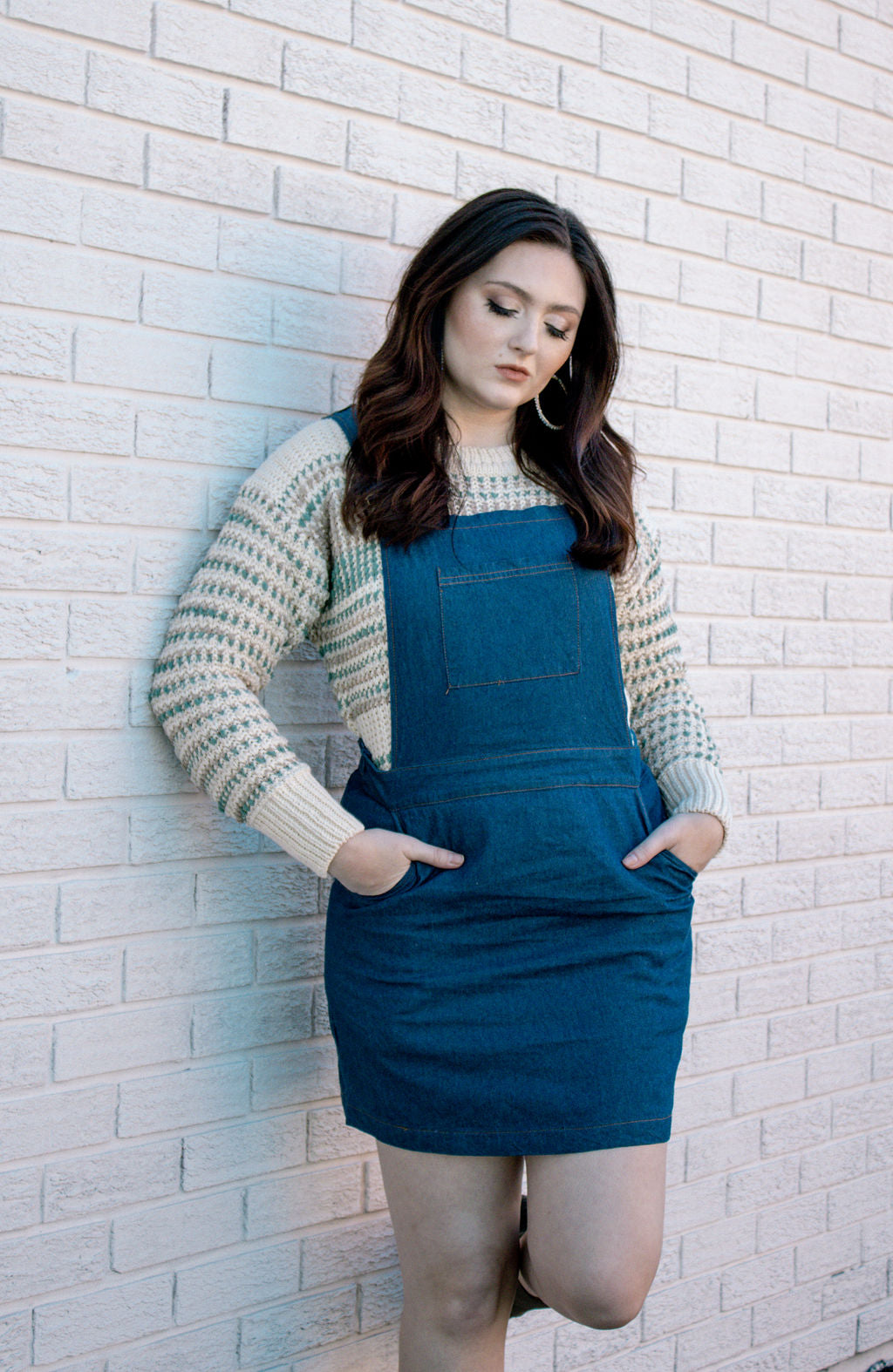 “Gotta Get Up” Denim Overall Dress