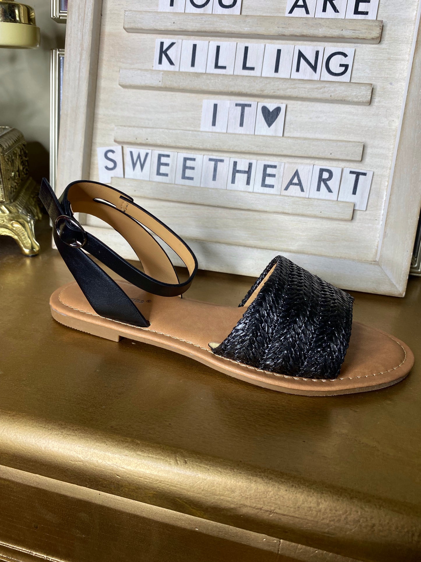 Azul-26 Black Combo Sandals