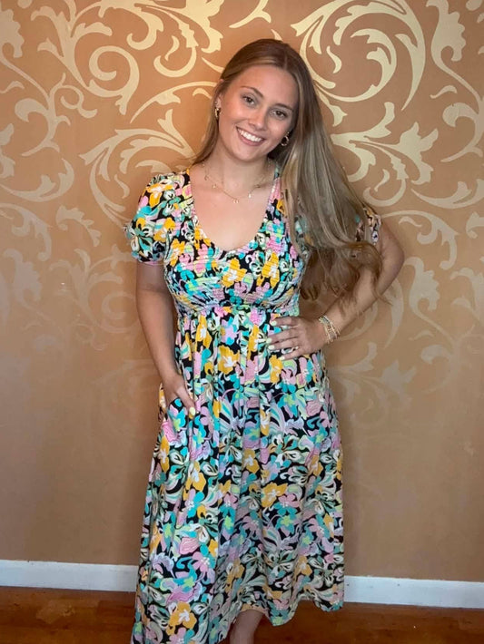 Multicolored Maxi Dress
