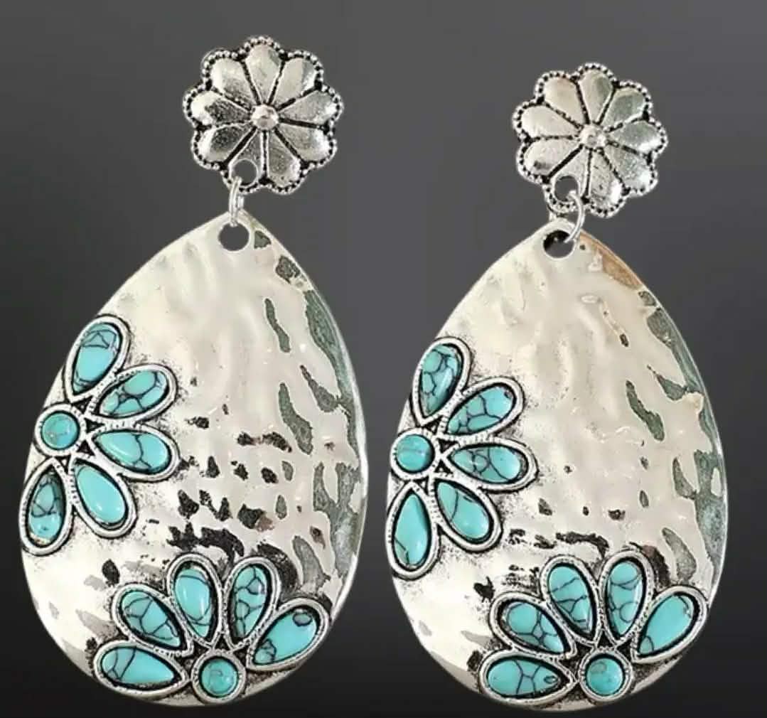 Turquoise Bloom Earrings