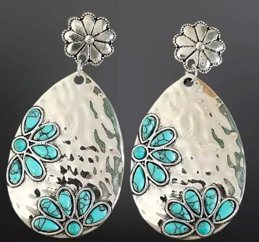 Turquoise Bloom Earrings