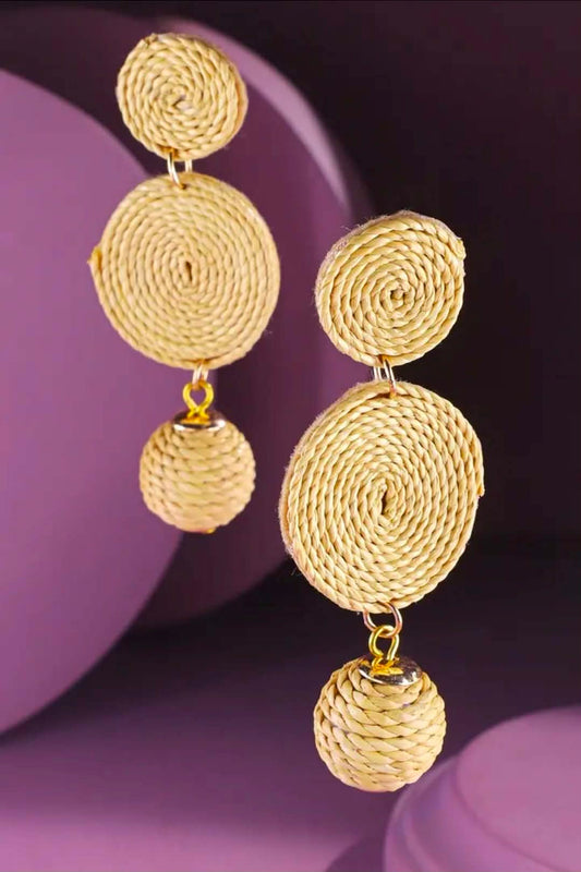 Golden Sands Woven Earrings