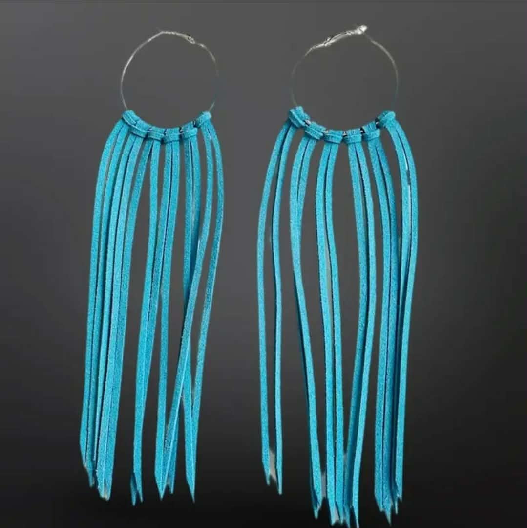 Leather Fringe Earrings