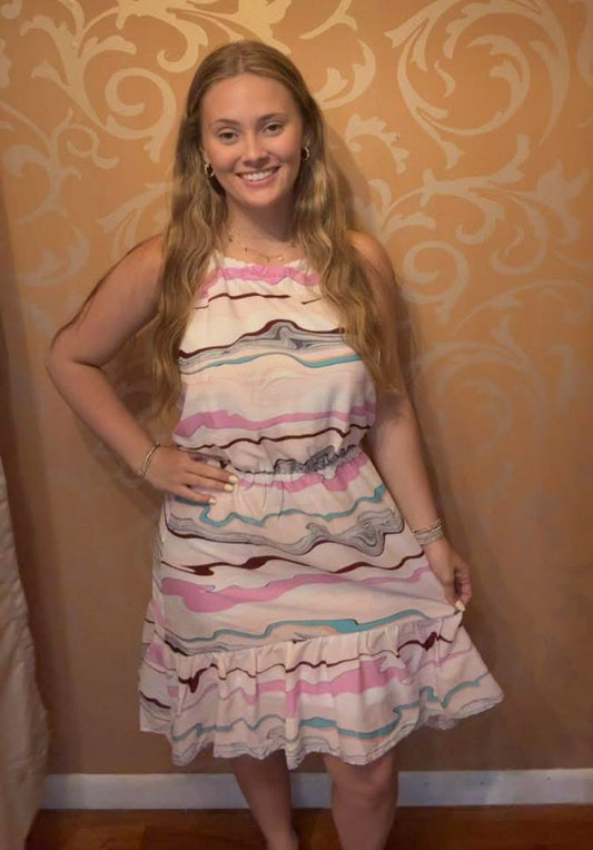 Cotton Candy Marble Dress
