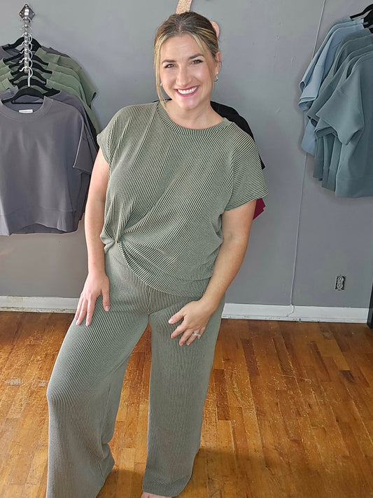 Ribbed Matching Set