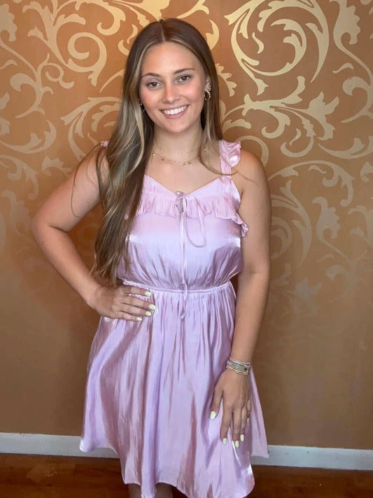 Light Pink Satin Dress