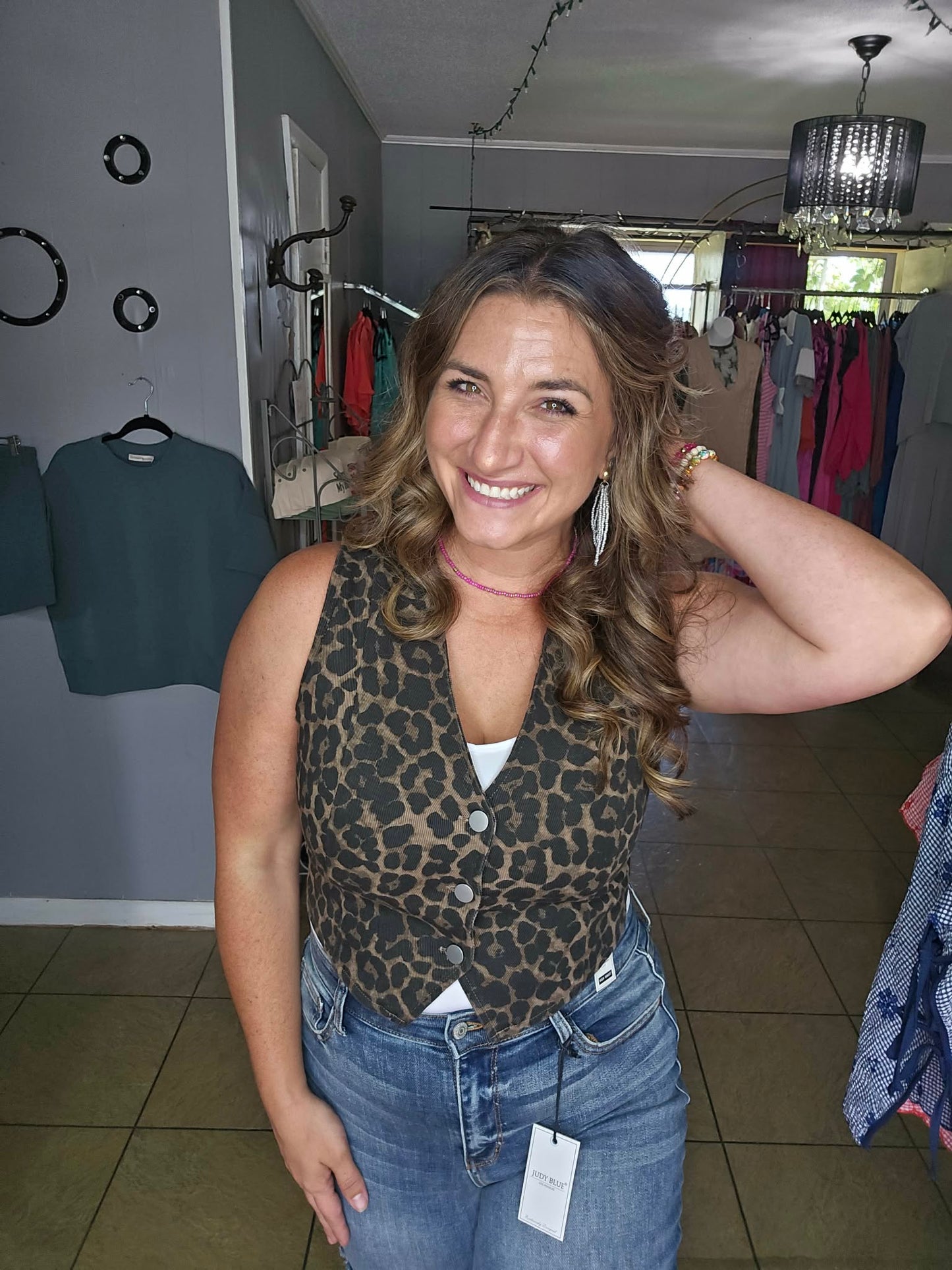 Leopard Vest