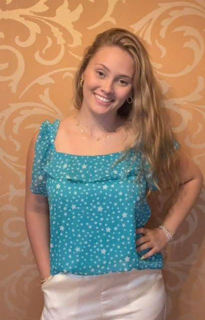 Starry Skies Ruffle Top