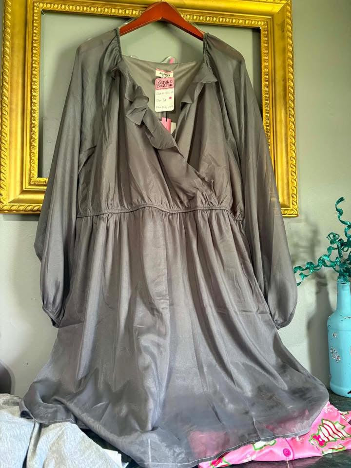 Charcoal Shimmer Dress