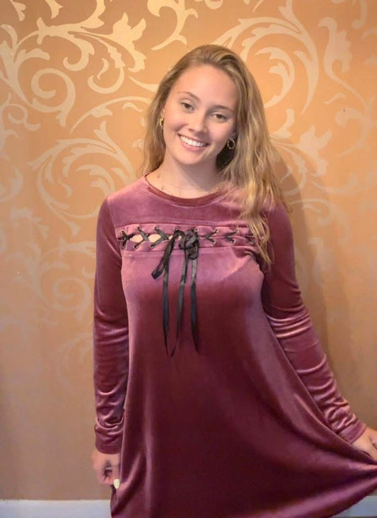 Velvet and Lace Dress