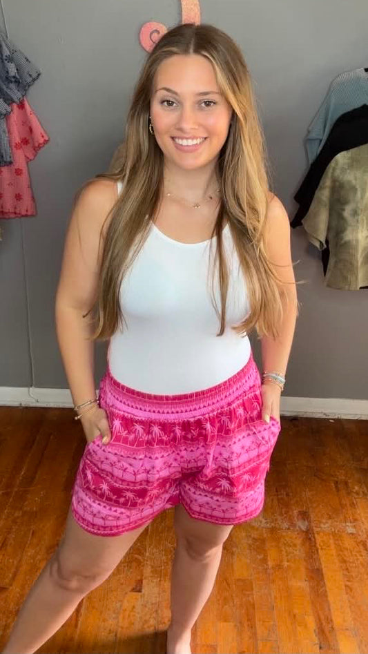 Tropical Pink Shorts