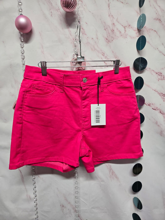 Hot Pink Denim Shorts