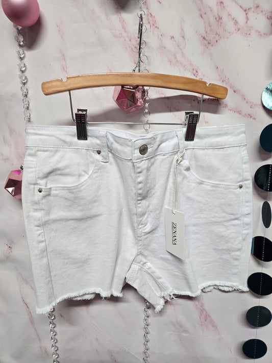 White Denim Shorts
