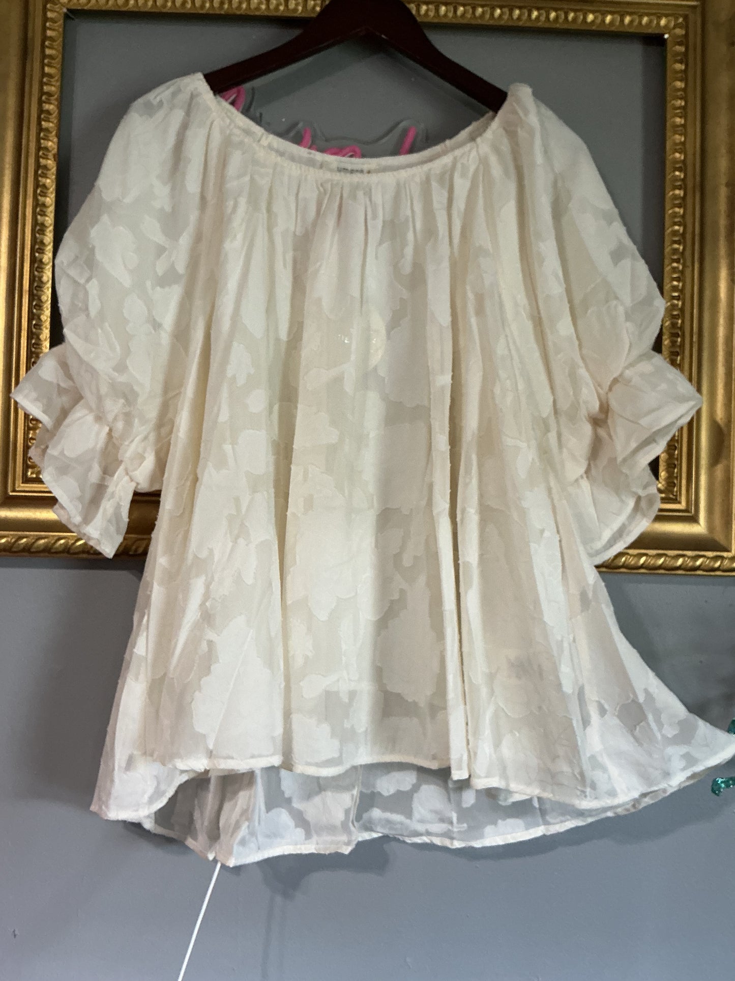 Ivory Bloom Blouse