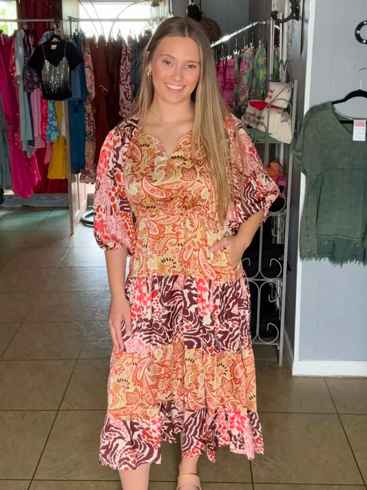 Golden Hour Midi Dress
