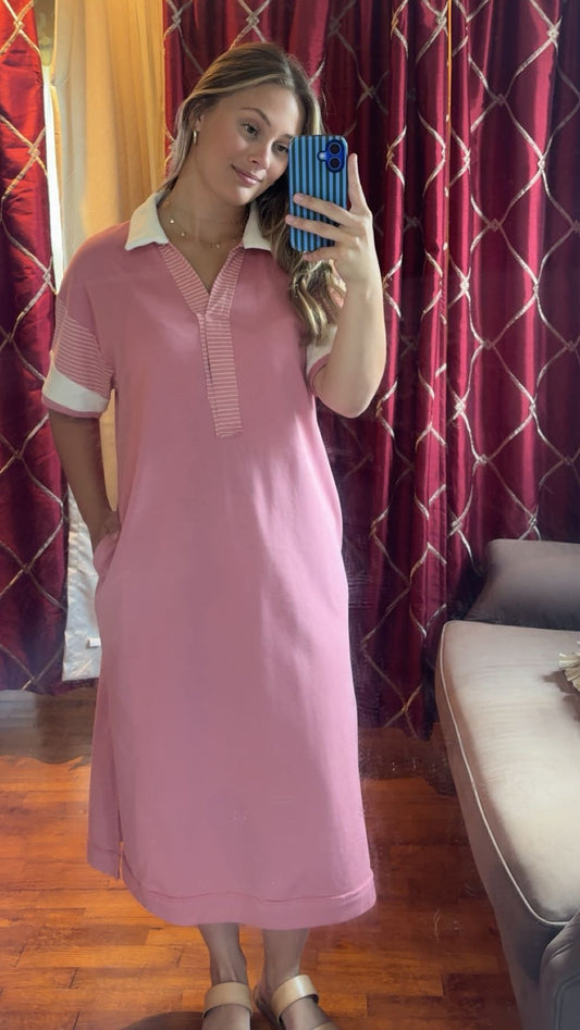 Bubblegum Pink Polo Dress