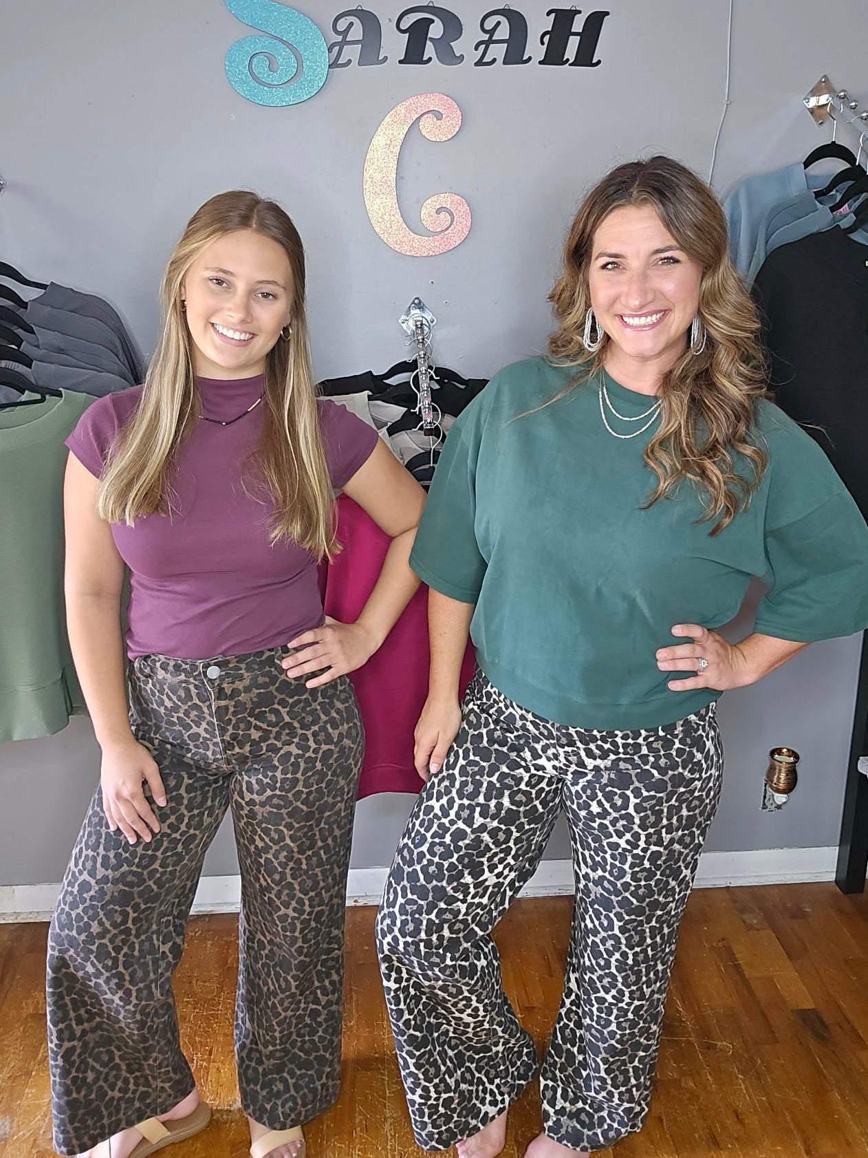Brown And Cream Leopard Pants
