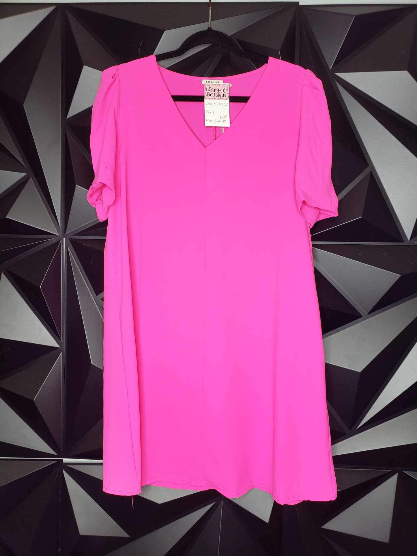 Hot Pink Shift Dress