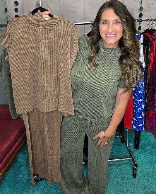 Ribbed 2Pc Set