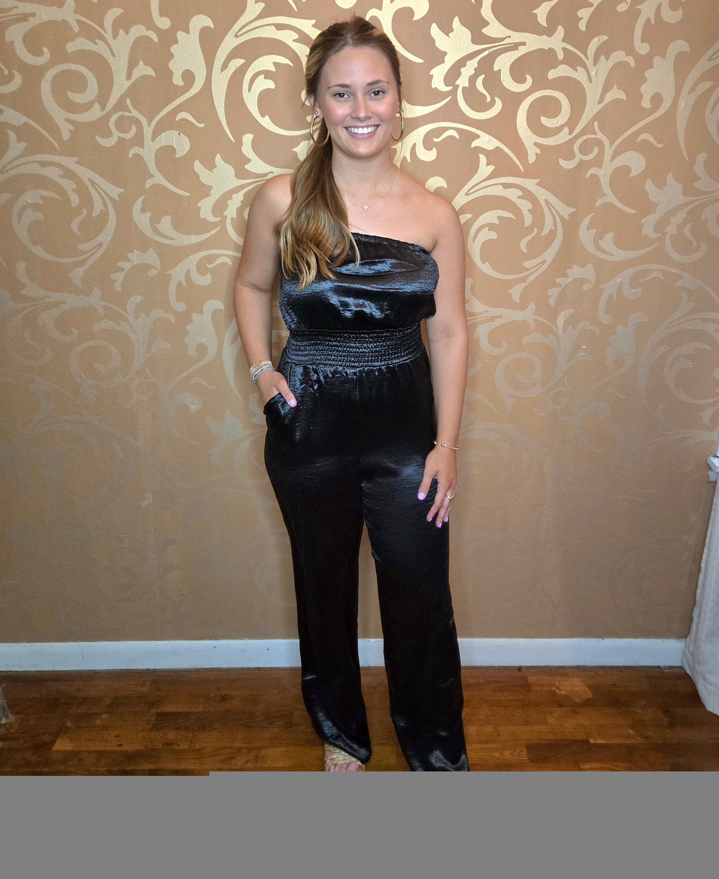 Midnight Satin Jumpsuit