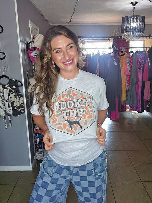 Rocky Top Orange Camo Tee