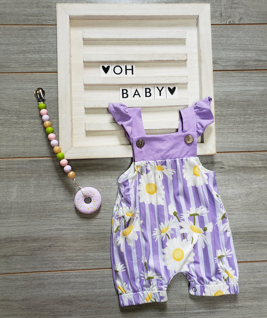 Lavender Daisy & Stripes Jumper