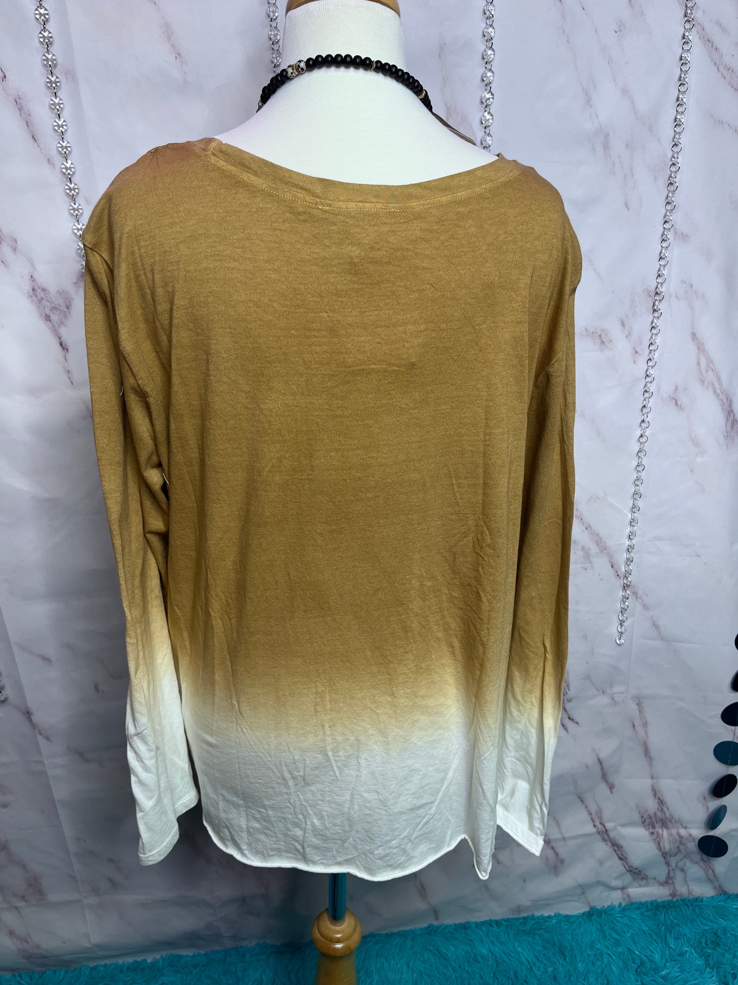 Caramel Ombré Top with Twist Knot