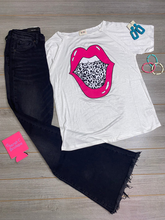 Hot Pink Lips Tee