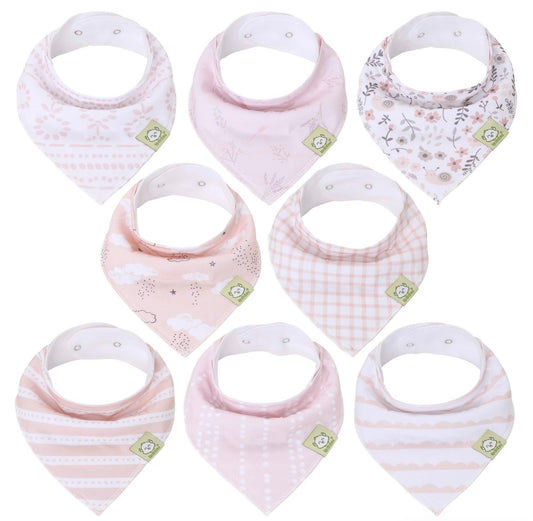 Bandana Bibs-Sweet Charms 8 Pack Set